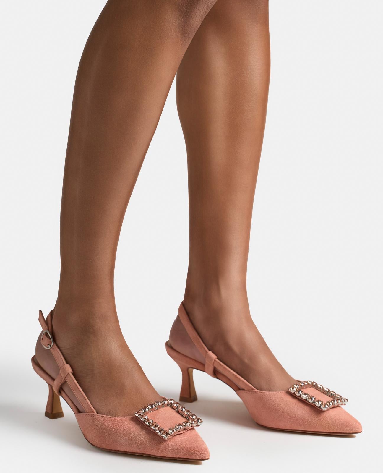 alma-en-pena-slingpumps-mit-schnalle-und-strass-rosa-6-cm image 4