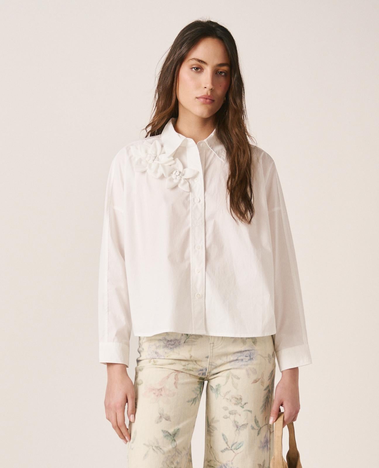 alma-en-pena-striped-shirt-flowers-gestreifte-bluse-wei-mit-blumen-detail image 6