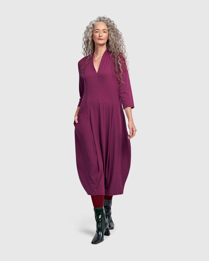 alembika-essential-cocoon-kleid-sangria image 1