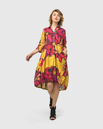 alembika-dandelion-wonderful-dress-bouquet-damen-baumwoll-kleid image 2