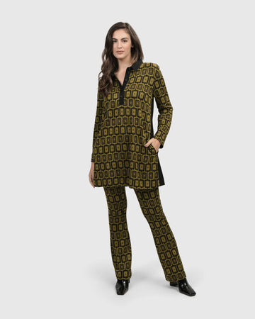 alembika-dynamite-days-button-down-tunika-chartreuse image 3