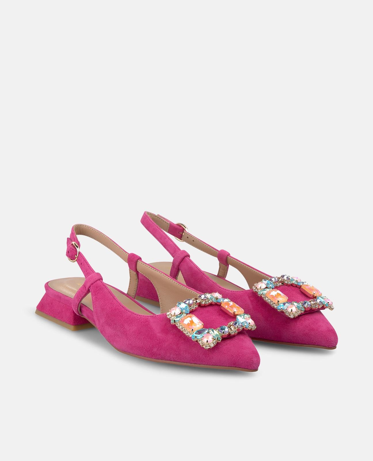 alma-en-pena-slipper-square-heel-damen-schuhe-fuchsia-2-cm image 2