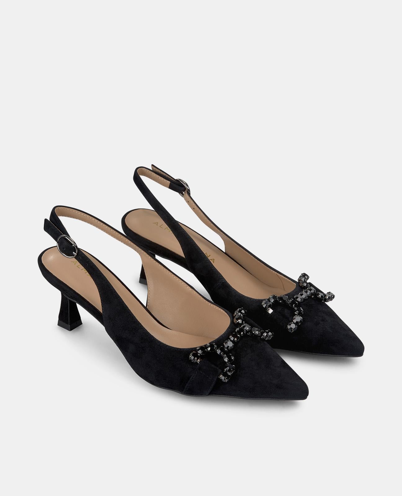 alma-en-pena-buckle-heeled-slingpumps-schwarz-6-cm image 2