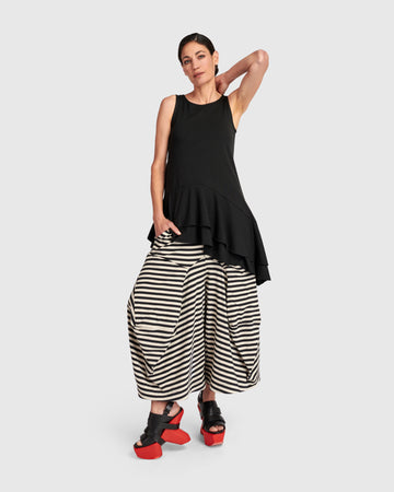 alembika-urban-jersey-harem-pockets-pants-up148s-damen-hose-streifen image 6