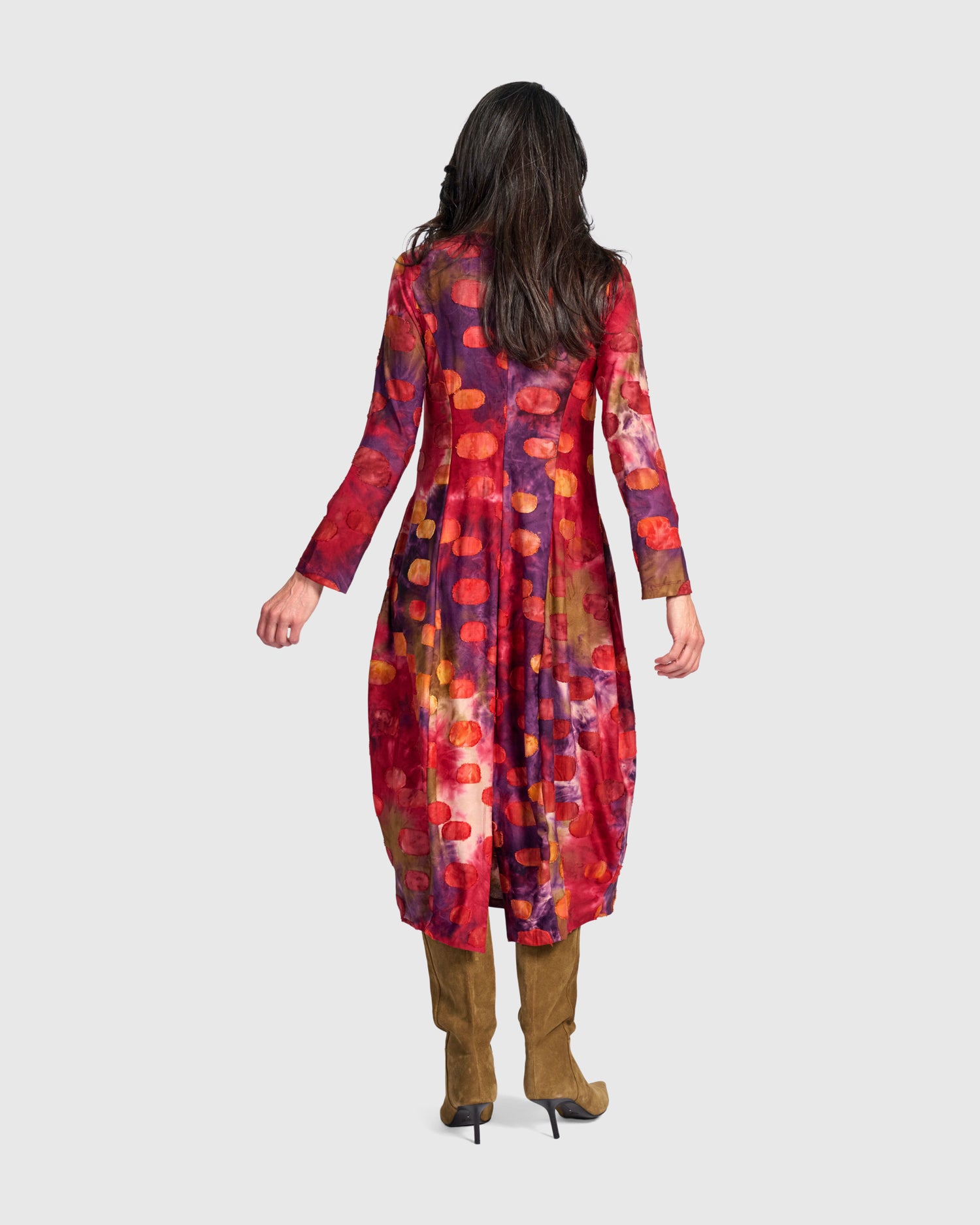 alembika-jubilee-cocoon-dress-berry-mix-midi-kleid-mit-taschen image 5