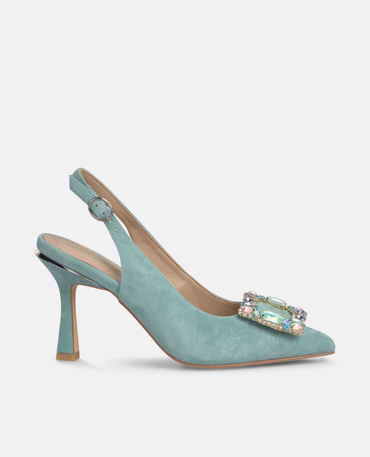 alma-en-pena-alfa-62955-slingpumps-mit-schmuck-schnalle-9-cm-blau image 1
