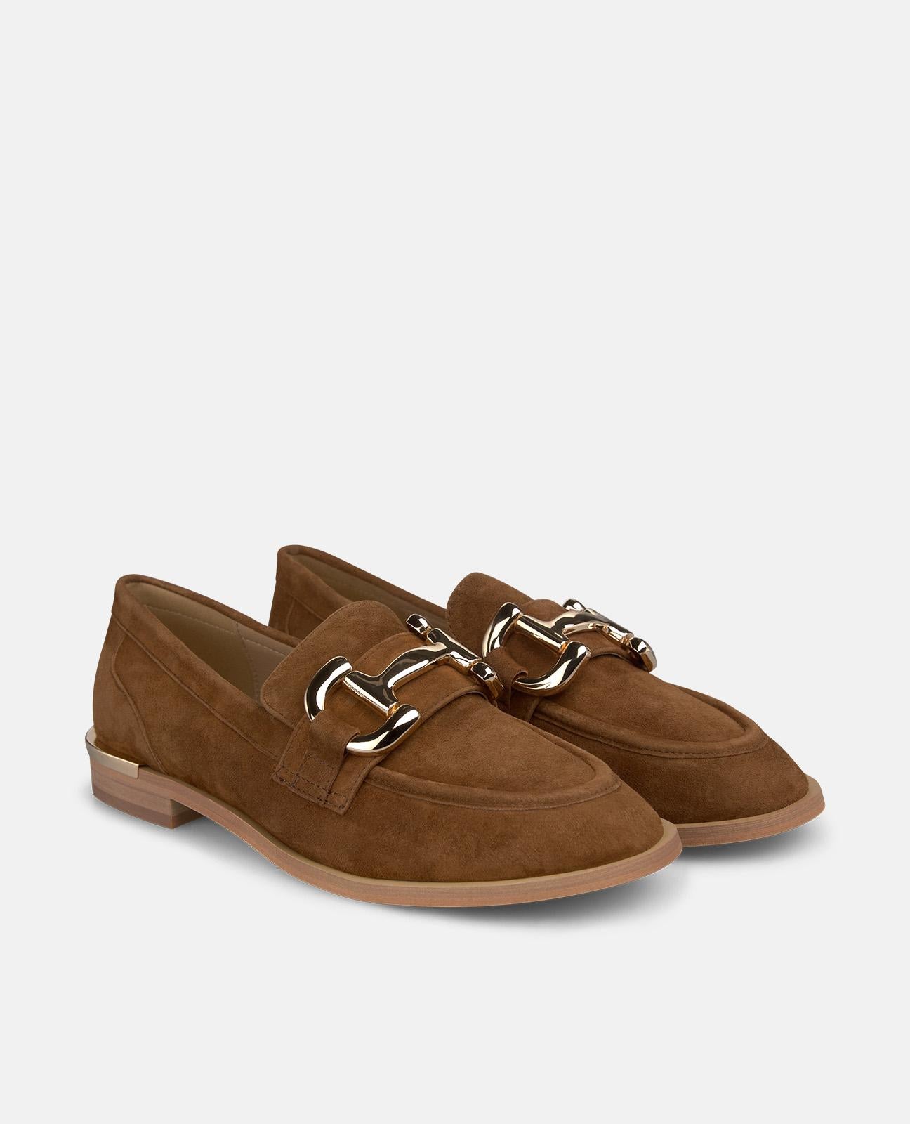 alma-en-pena-loafer-caramelo-nappa-mit-metall-detail-und-2-cm-absatz image 2