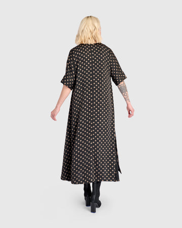 alembika-maison-a-linien-kleid-black-bronze-dots image 7