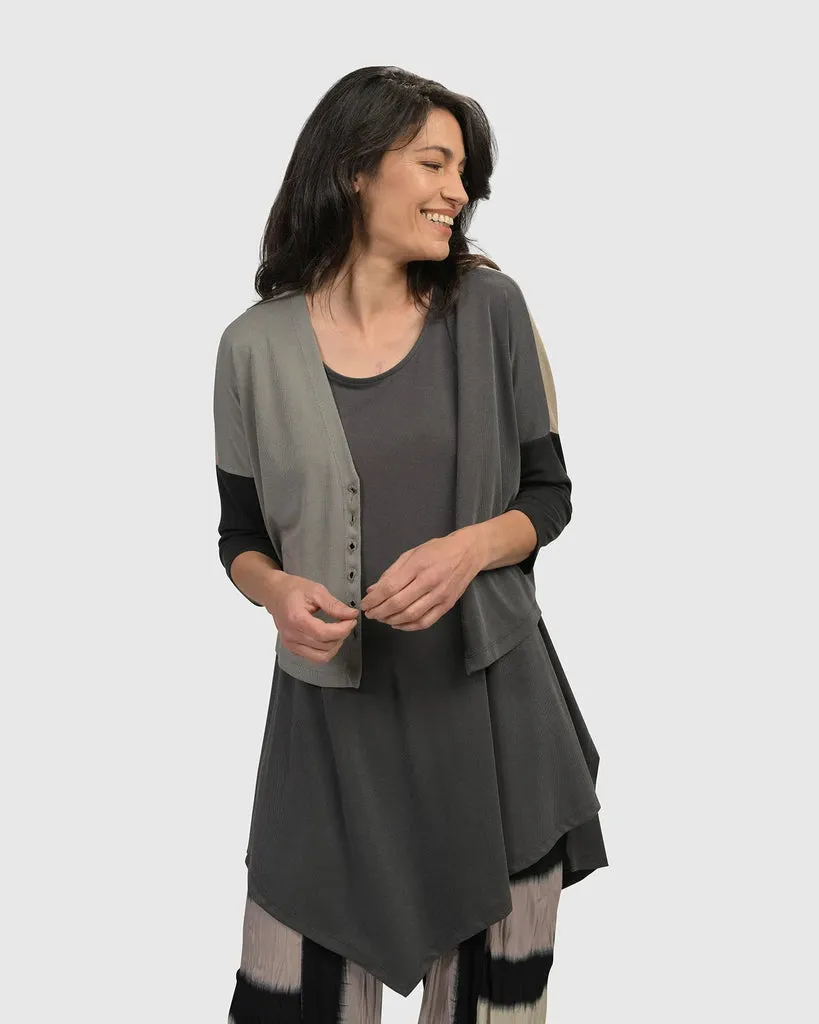 alembika-essential-colorblock-cupro-cardigan-multi image 1