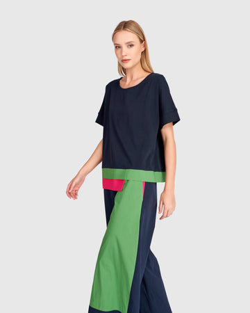 alembika-sorbet-tee-navy-multi image 4