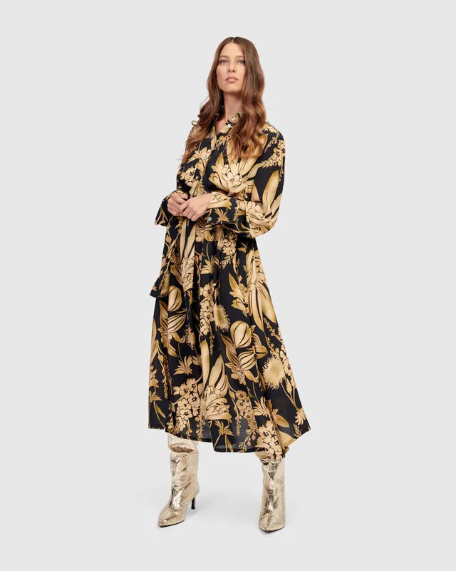 alembika-shirley-shirt-dress-bouquet-maxi-hemdblusenkleid image 1