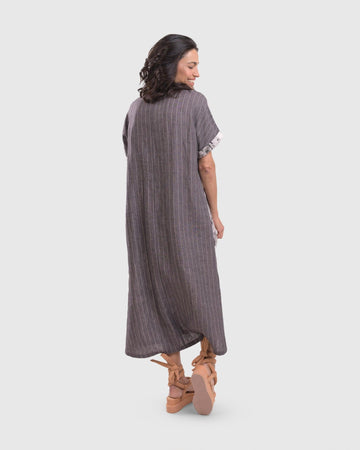 alembika-dusk-trapeze-midi-kleid-fog image 8