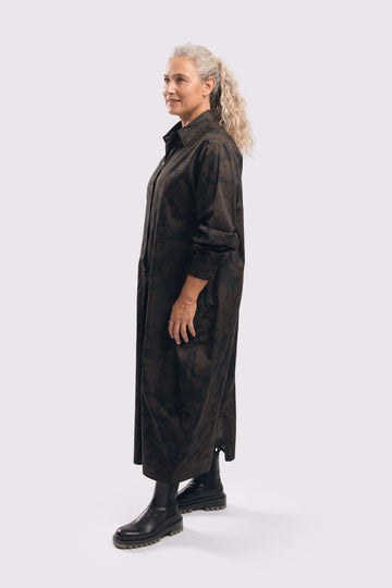 alembika-earth-shirtdress-brown image 2