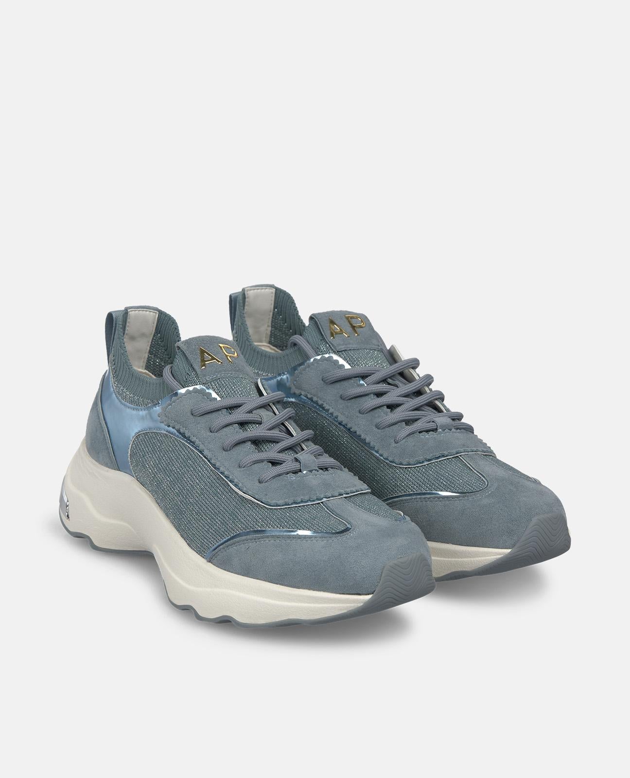 alma-en-pena-sneaker-metallic-blau-plateau-4-5-cm image 2