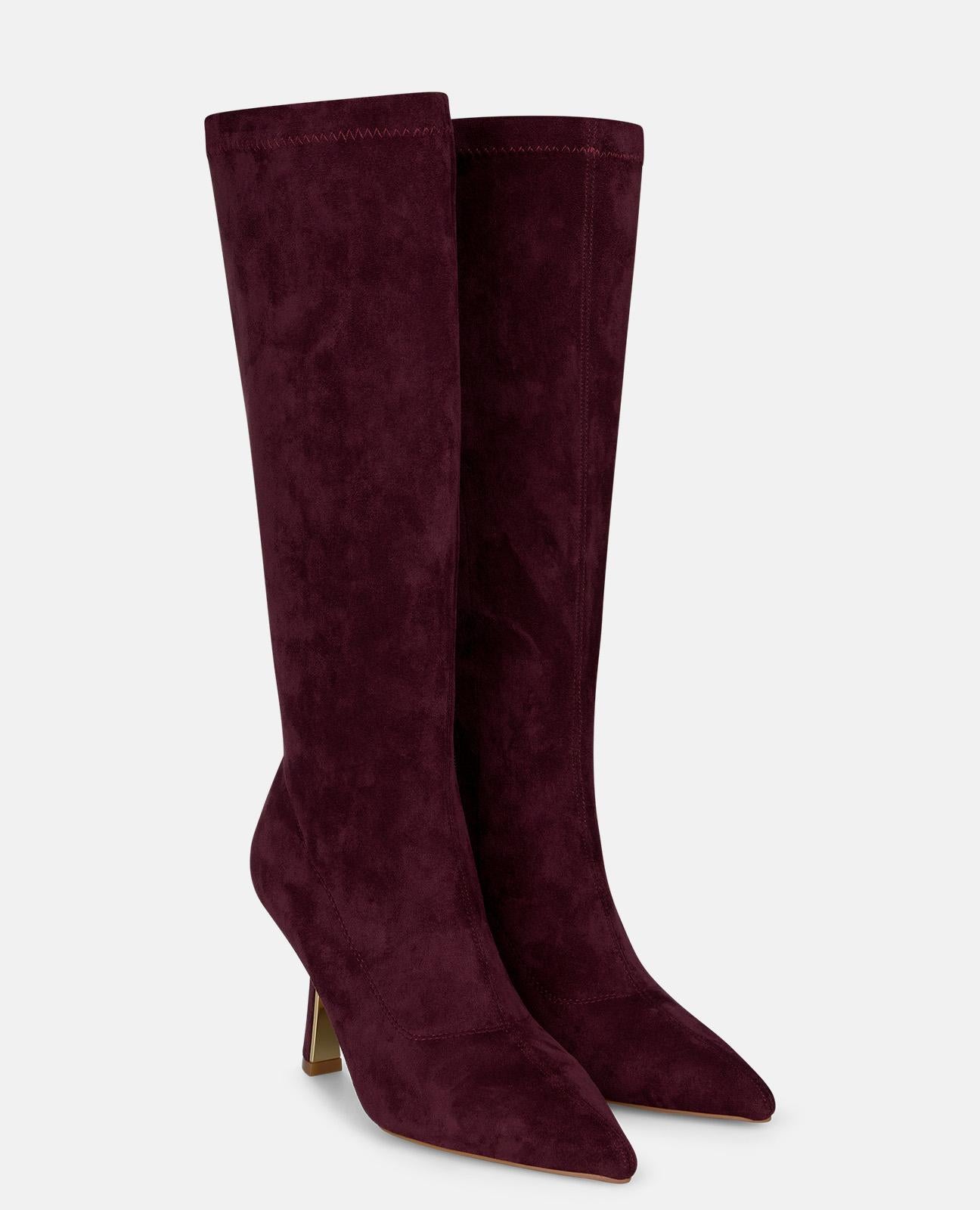 alma-en-pena-boots-zip-stiefel-in-lederoptik-bordeaux image 2