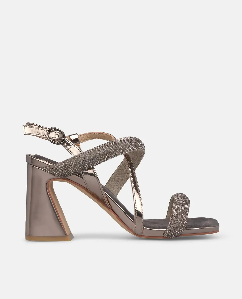 alma-en-pena-combined-straps-sandale-mit-absatz-strass-schnalle-eckige-zehen-sil image 1