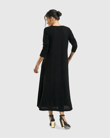alembika-sabrina-a-linie-kleid-schwarz-jacquard image 8