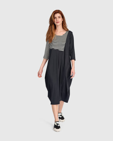 alembika-tekbika-trek-kleid-black-stripes-cocoon-techno-knit-td108m image 2