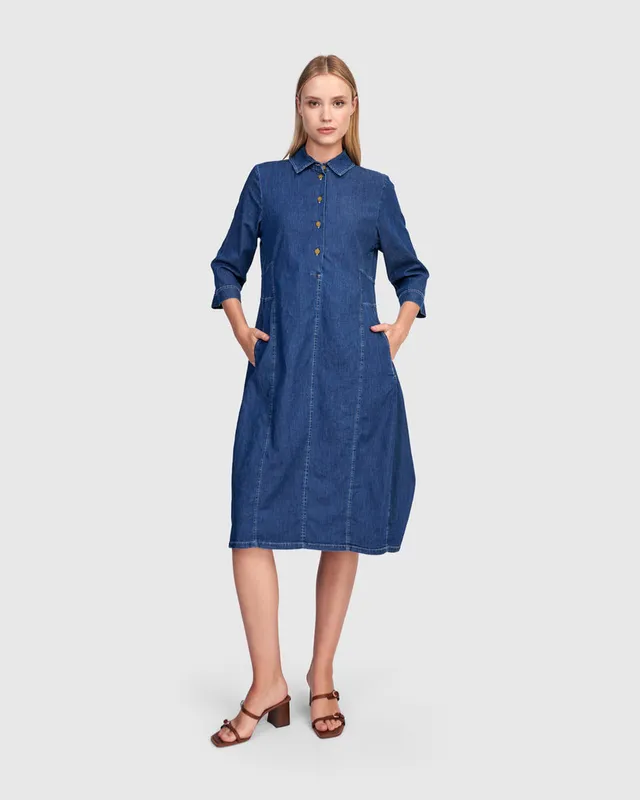 alembika-harper-shirtdress-kleid-denim image 1
