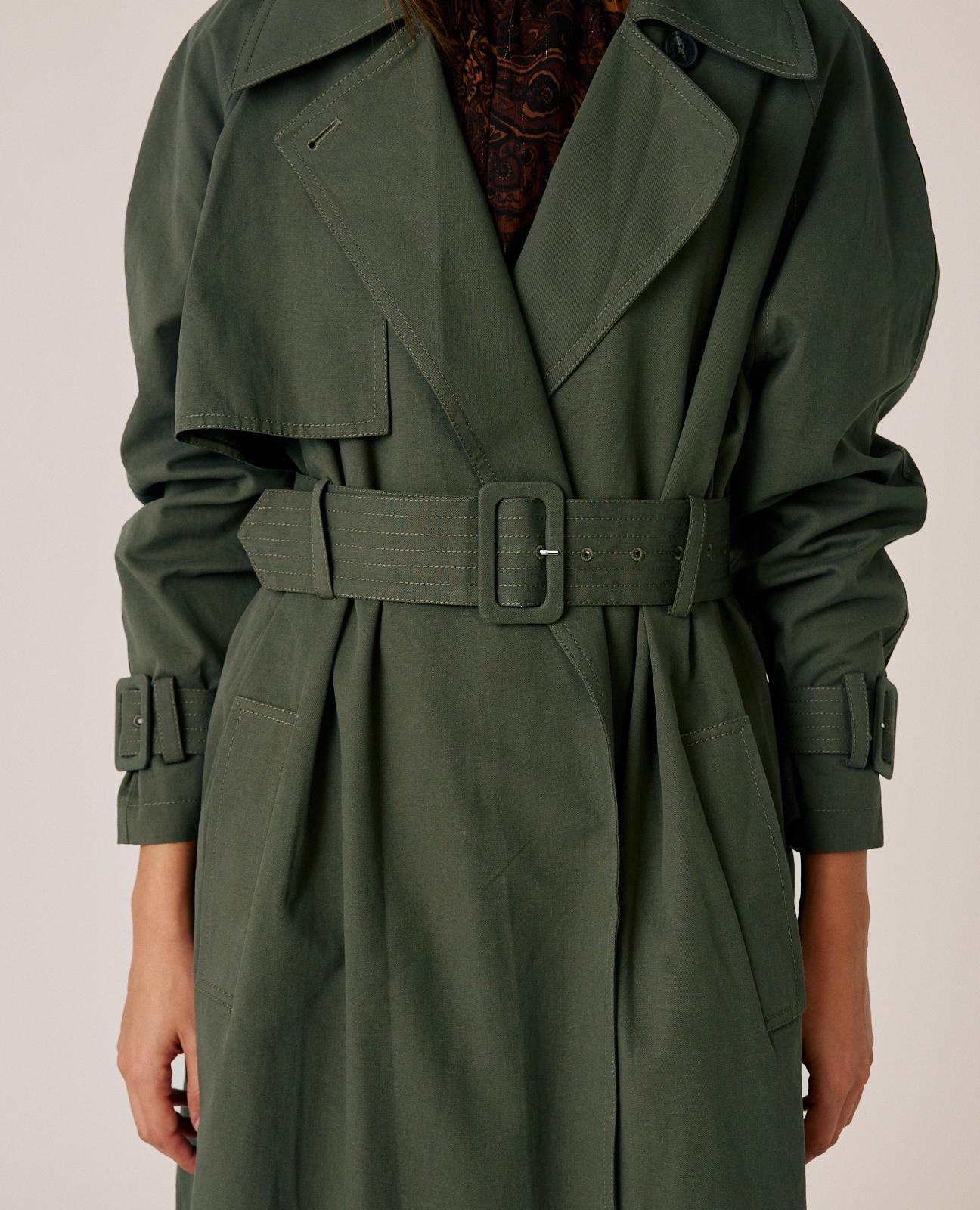 alma-en-pena-langer-twill-trenchcoat-khaki image 5