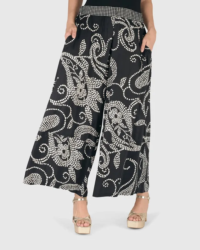 alembika-paisley-palazzo-hose-schwarz-elfenbein-wide-leg image 1