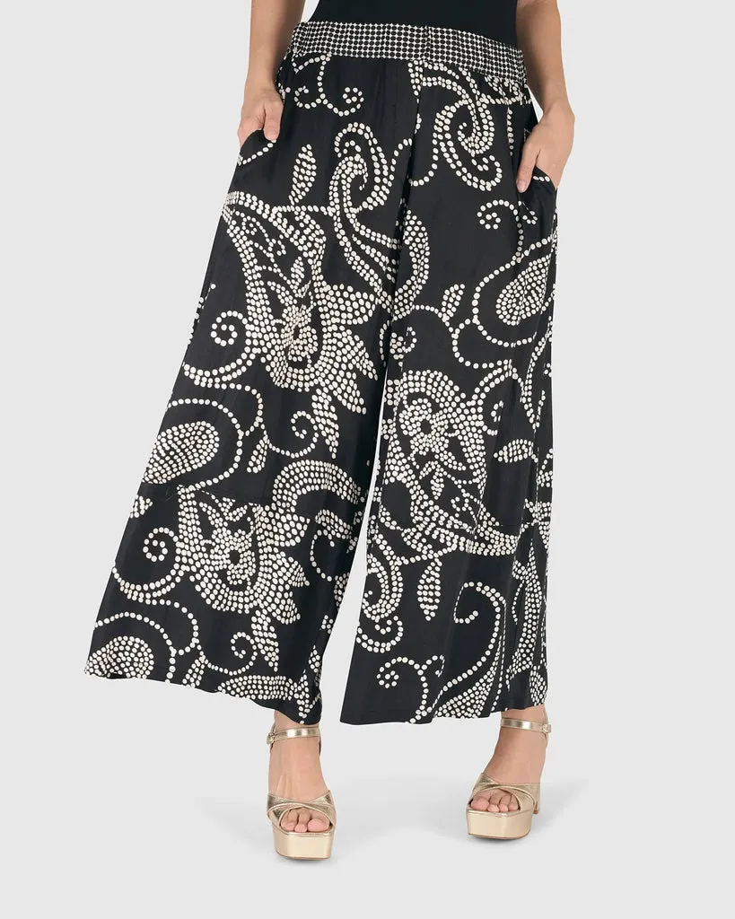 alembika-paisley-palazzo-hose-schwarz-elfenbein-wide-leg image 1