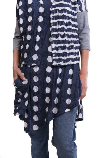 alembika-spark-crinkle-tunika-top-navy image 2