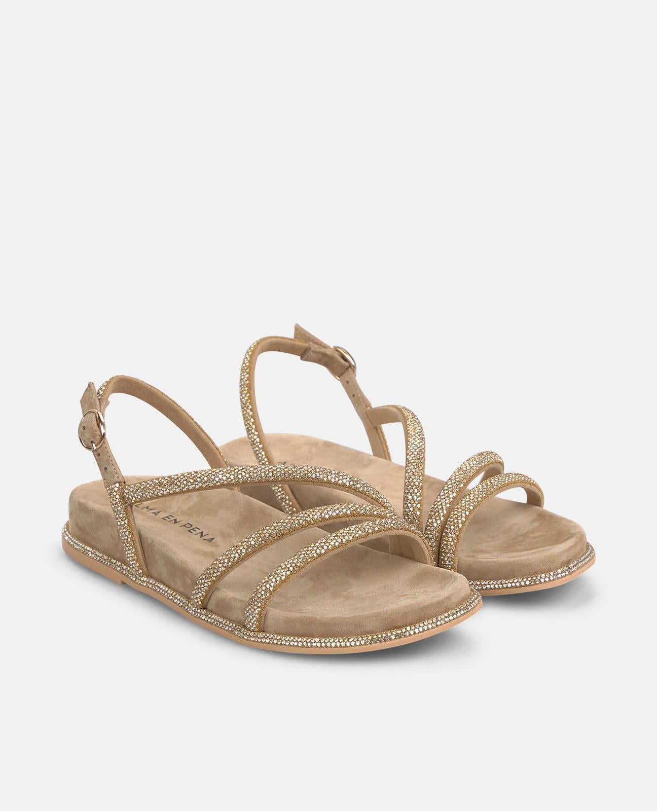 alma-en-pena-flache-sandale-mit-transfer-riemen-arena-2-5-cm-plateau image 2