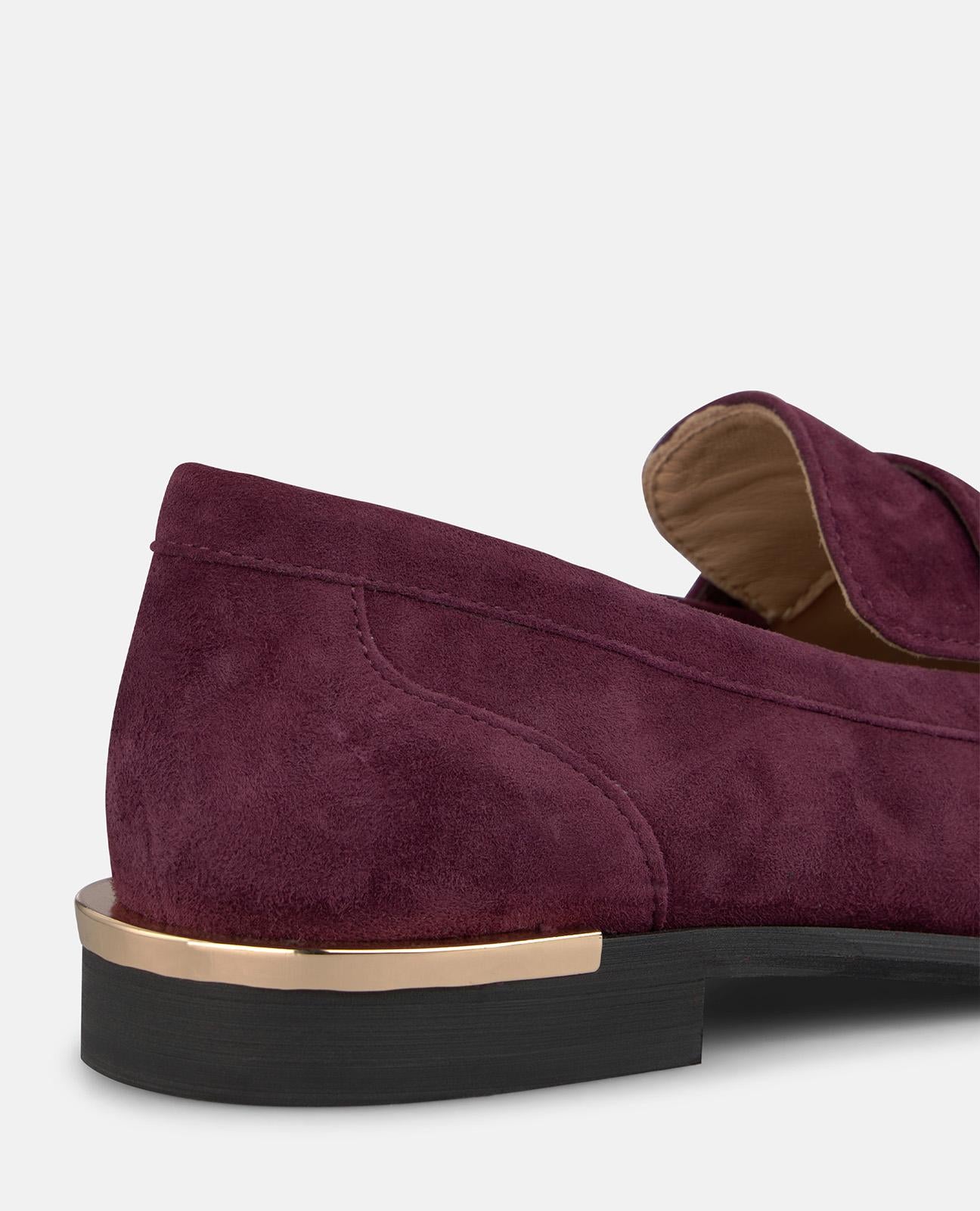 alma-en-pena-loafer-aus-veloursleder-bordeaux-2-cm image 4