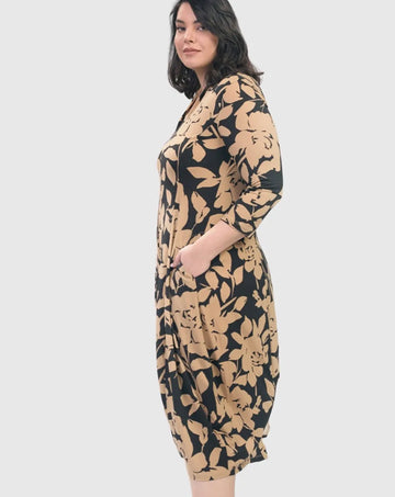 alembika-olena-cocoon-dress-floral-damen-kleid image 8