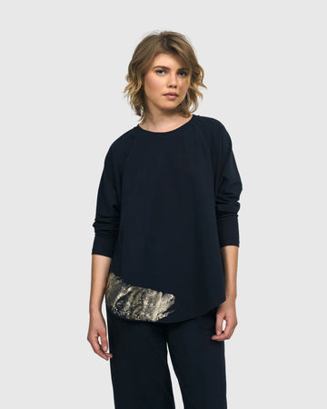 alembika-calumet-relaxed-top-damen-navy image 4