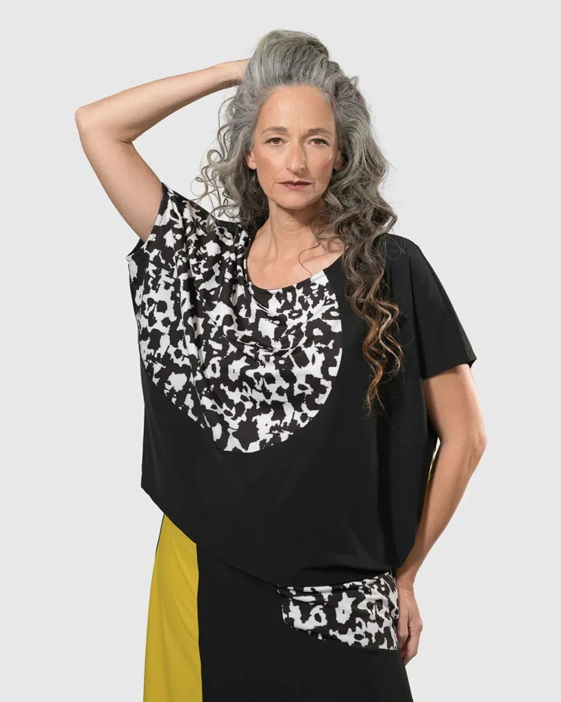 alembika-tekbika-bliss-boxy-top-gelb-print image 1