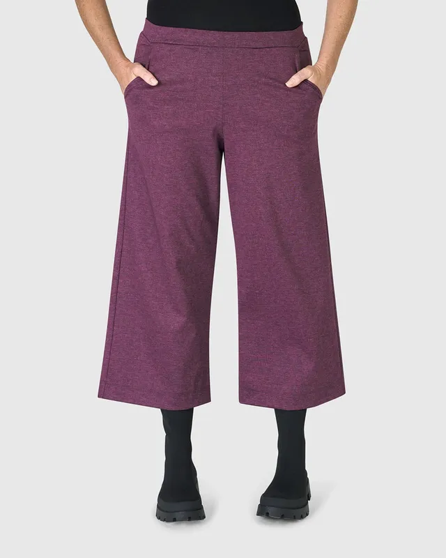 alembika-folklore-easy-pants-plum-cropped-hose image 1