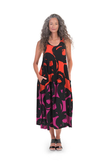 alembika-art-print-tank-dress-tangerine-rmelloses-maxikleid image 3