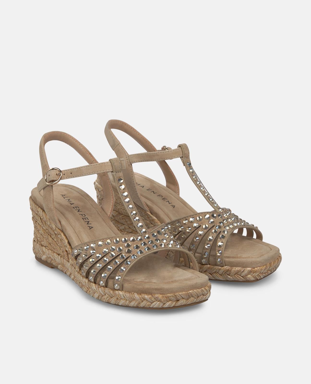 alma-en-pena-weved-keilsandalen-mit-strass-arena image 2