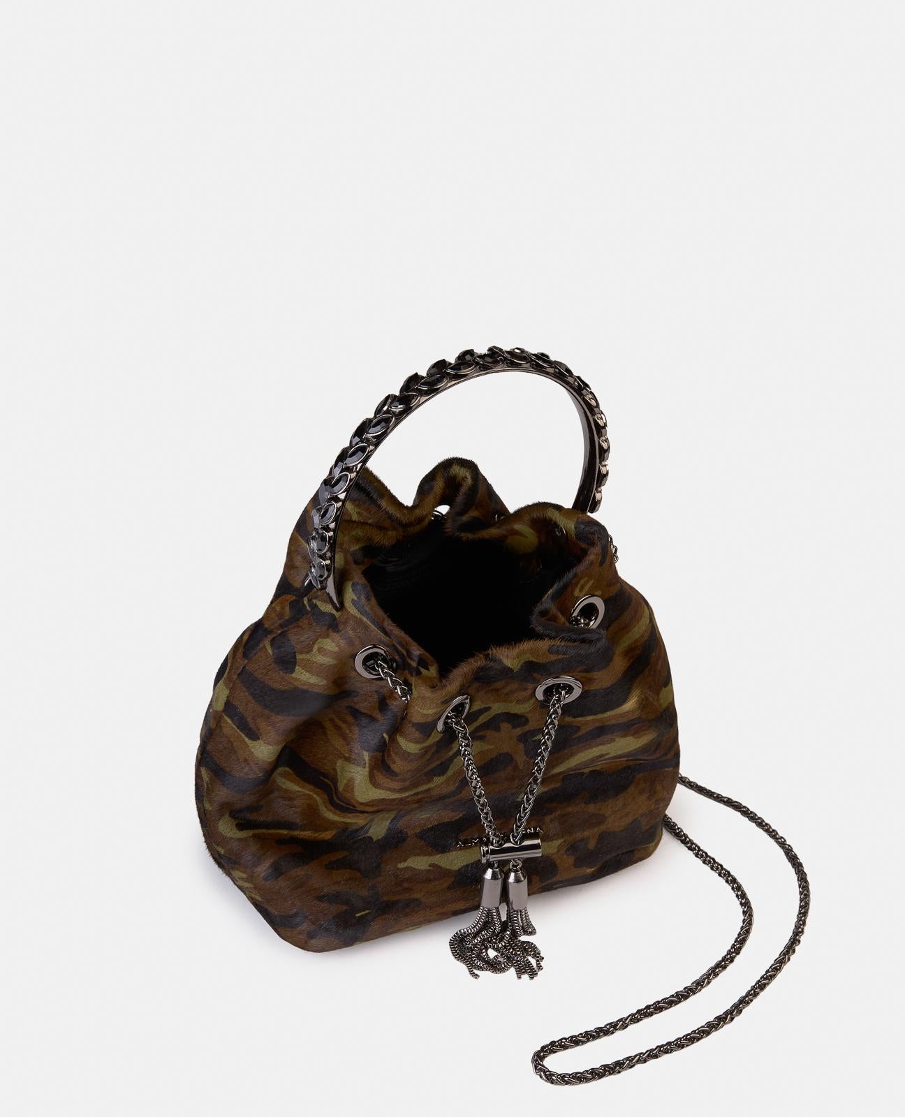 alma-en-pena-bowler-bag-leder-gr-n-kette-henkel image 3