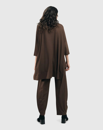alembika-essential-oversized-trapeze-top-coffee-damen-jersey-tunika image 5