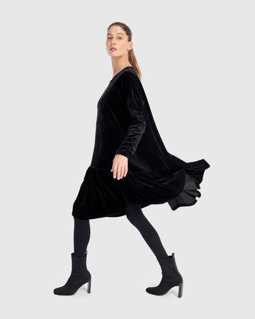 alembika-everyday-velvet-babydoll-kleid-schwarz-samtkleid image 5