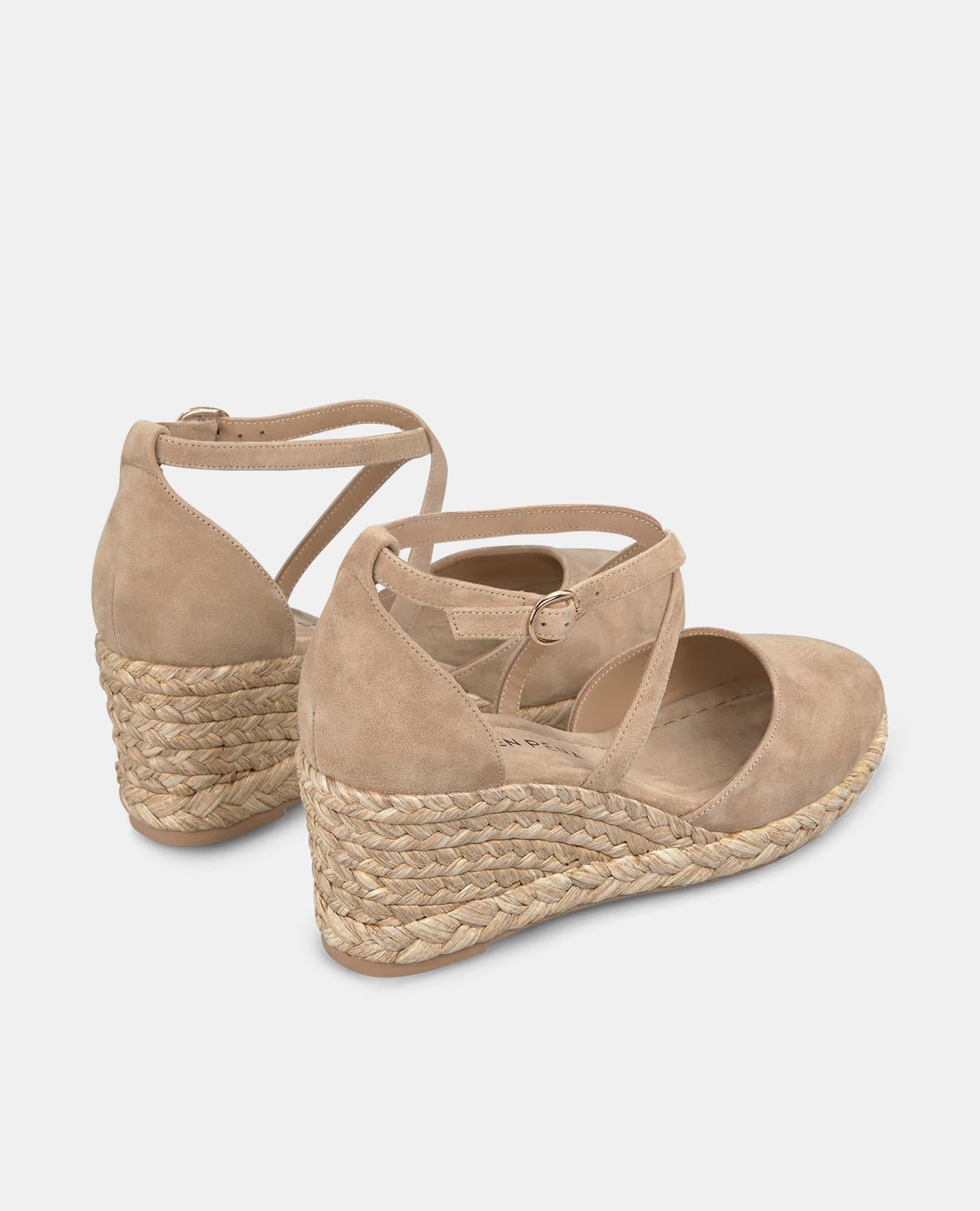 alma-en-pena-keilpumps-mit-kreuzriemen-sand-5-cm image 3