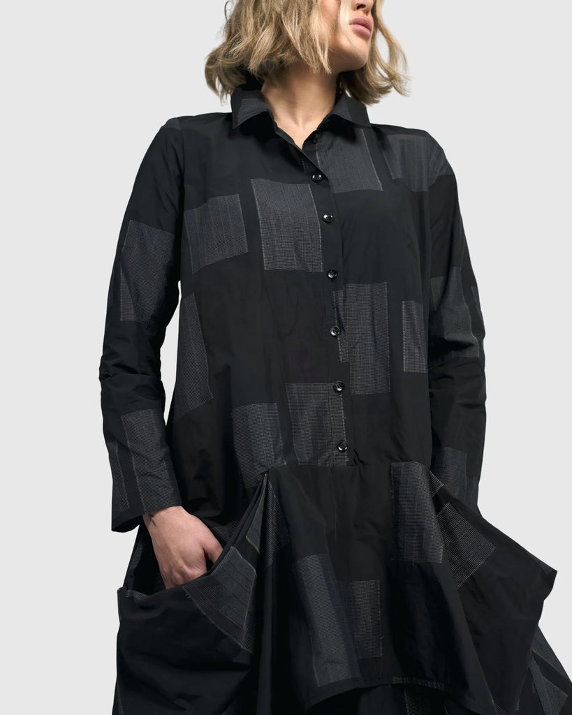 alembika-urban-paradox-oversized-shirt-squares-ut454s image 1