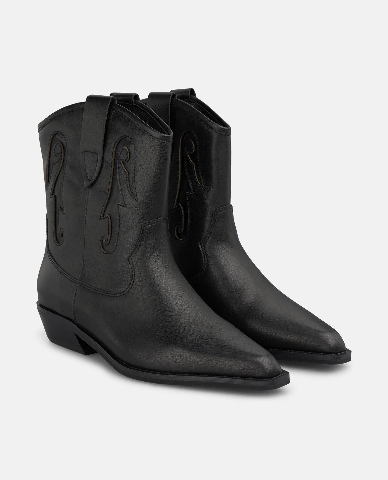 alma-en-pena-leather-cowboy-boots-nappa-schwarz-3-5-cm image 2
