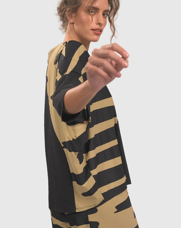 alembika-tekbika-wave-top-dunes-damen-jersey-top-mit-3-4-arm image 2