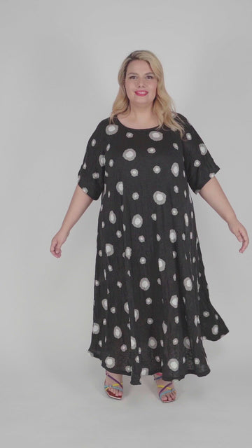 alembika-ayla-trapeze-midi-kleid-bubbles image 3