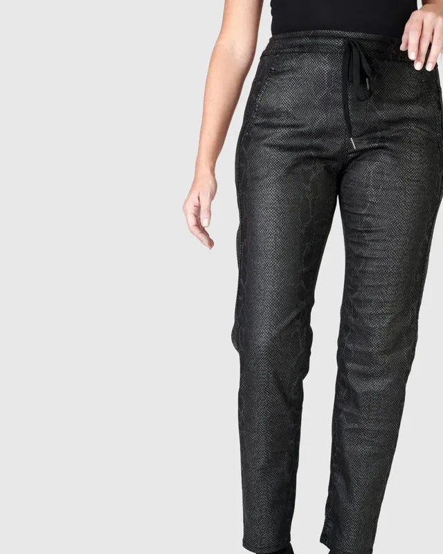 alembika-urban-snake-stretch-jeans-schwarz image 1
