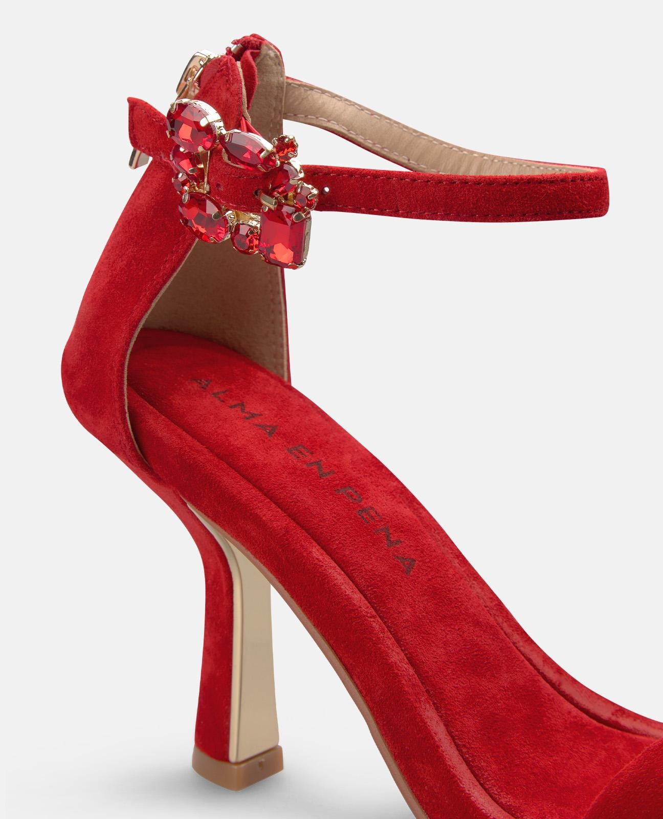 alma-en-pena-metallic-sandalette-rot-9-cm-stiletto-eckig image 4