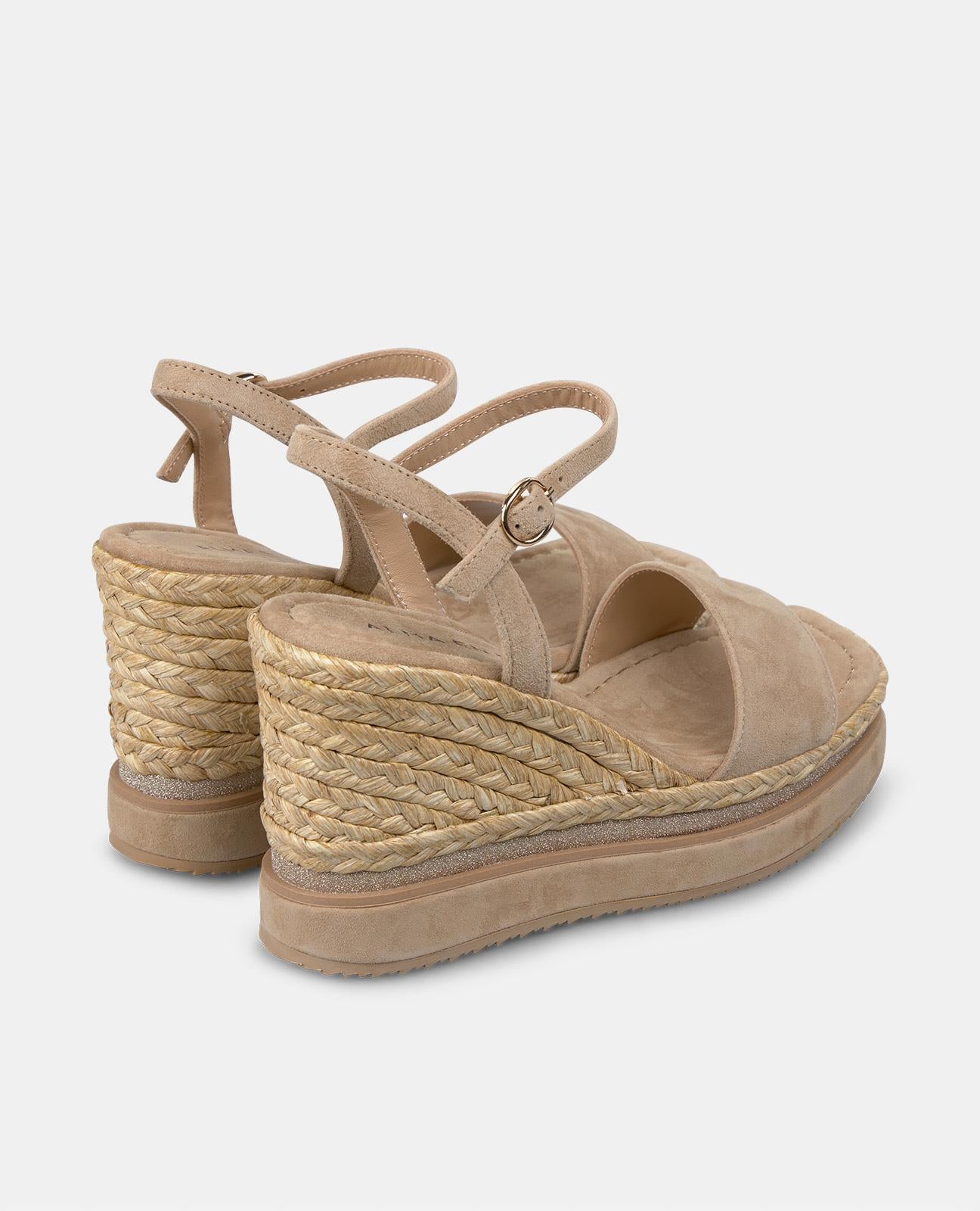 alma-en-pena-53997-geflochtene-plateau-keilsandale-arena-beige-9-8-cm-absatz image 3