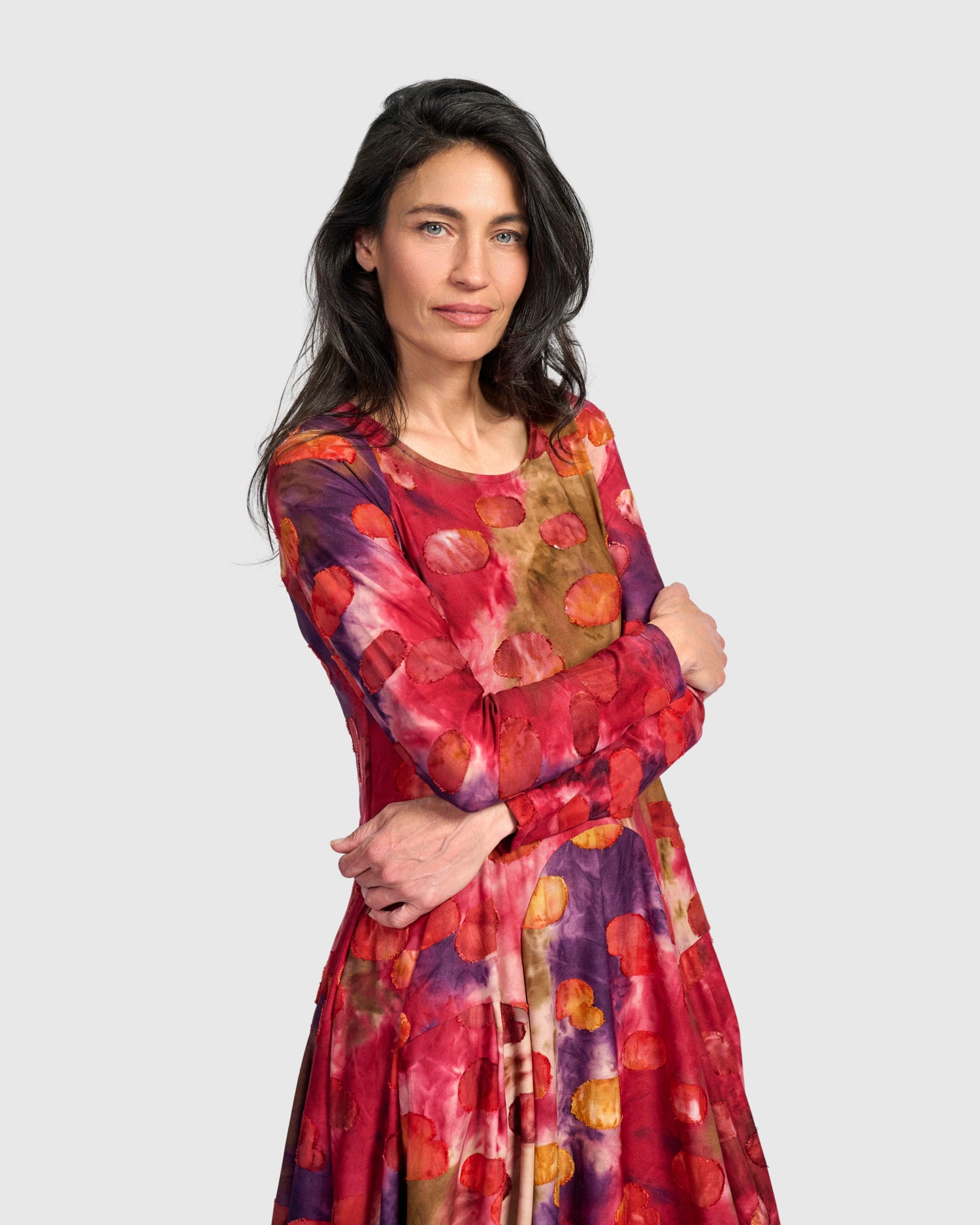 alembika-calliope-crew-cocoon-kleid-berry-mix image 3