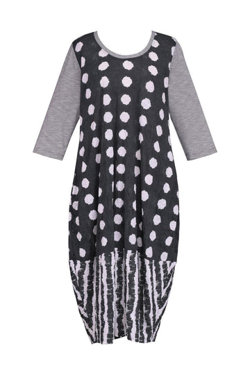 alembika-duet-crinkle-cocoon-kleid-charcoal image 5