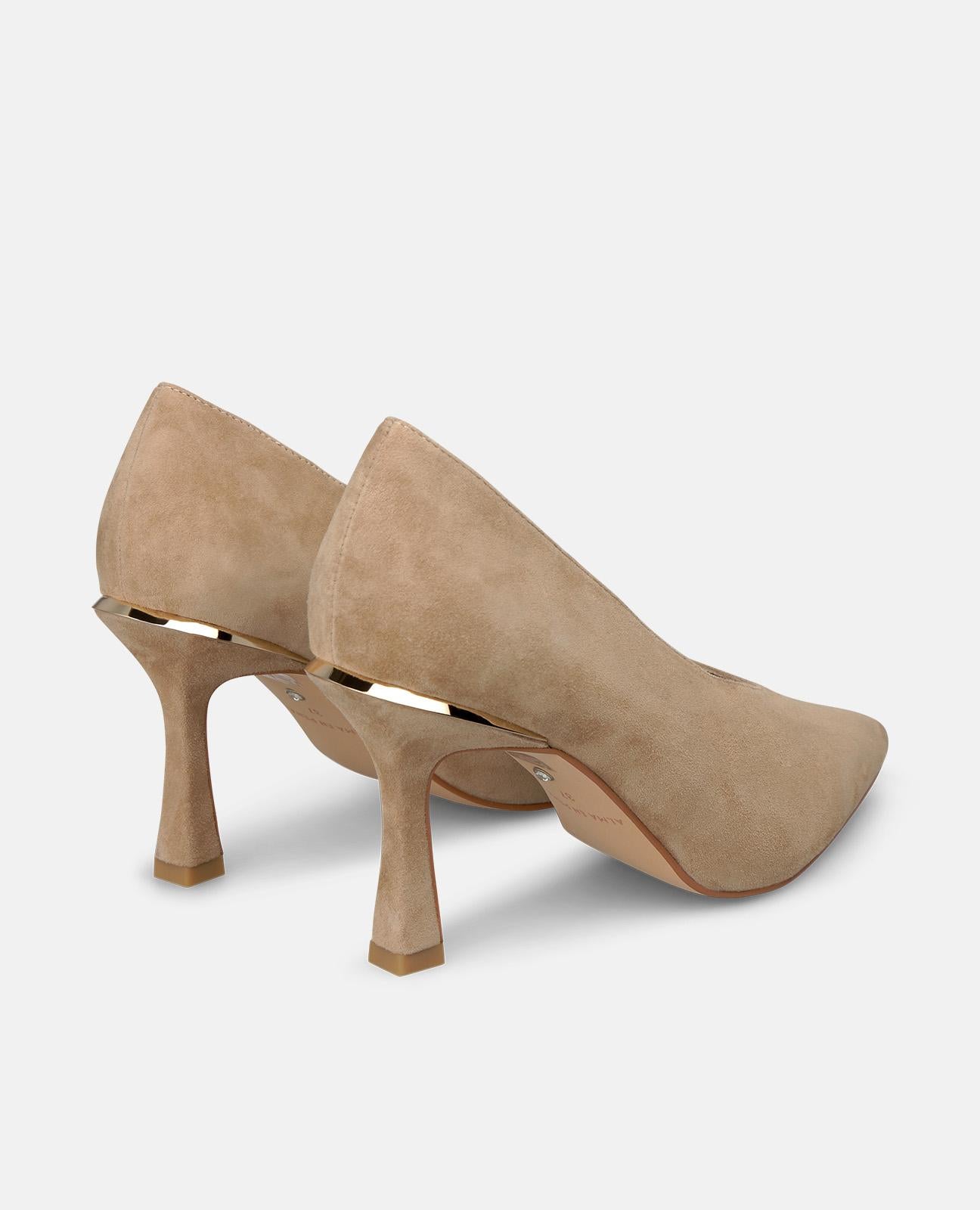 alma-en-pena-suede-pumps-mit-spitzzehe-8-cm-absatz-in-arena image 3