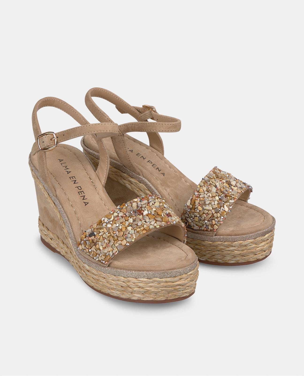 alma-en-pena-keilpantolette-mit-strass-in-arena-absatz-9-8-cm image 2